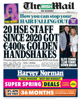 Cover of The Irish Mail on Sunday
