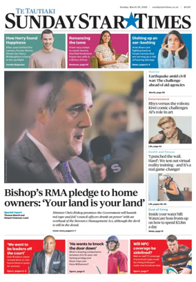 Cover of Sunday Star-Times