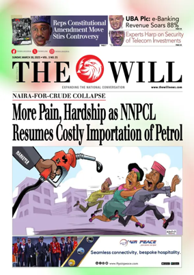 Cover of THEWILL NEWSPAPER