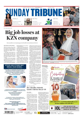 Cover of Sunday Tribune