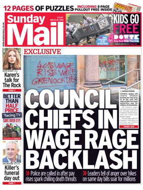 Cover of Sunday Mail (UK)