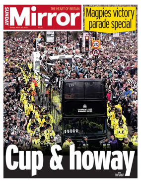 Cover of Sunday Mirror