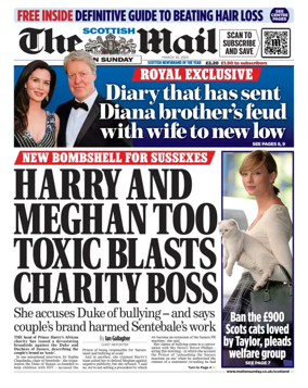 Cover of The Scottish Mail on Sunday