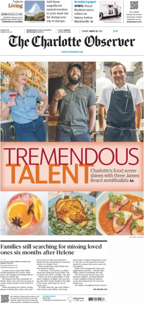 Cover of The Charlotte Observer (Sunday)