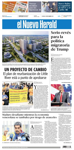 Cover of El Nuevo Herald (Sunday)