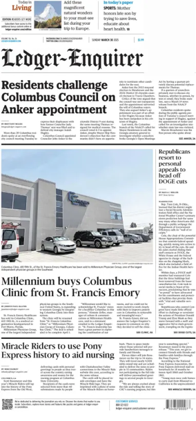 Cover of Ledger-Enquirer (Sunday)