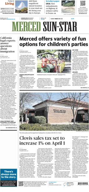 Cover of Merced Sun-Star (Saturday)