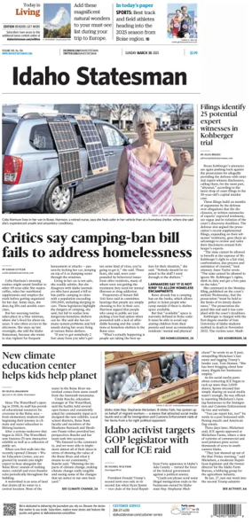 Cover of The Idaho Statesman (Sunday)