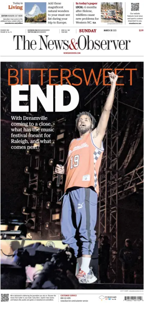 Cover of The News & Observer (Sunday)