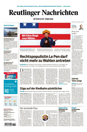 Cover of Reutlinger Nachrichten