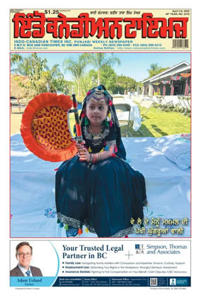 Cover of Indo-Canadian Times