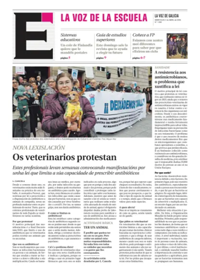 Cover of La Voz de Galicia (Pontevedra) - La Voz de la Escuela