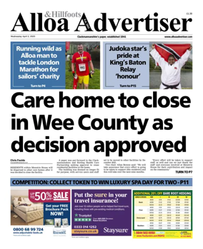 Cover of Alloa Advertiser