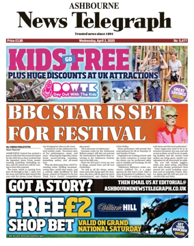 Cover of Ashbourne News Telegraph