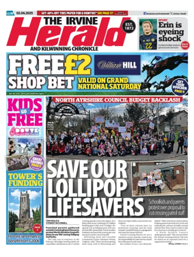 Cover of The Irvine Herald and Kilwinning Chronicle