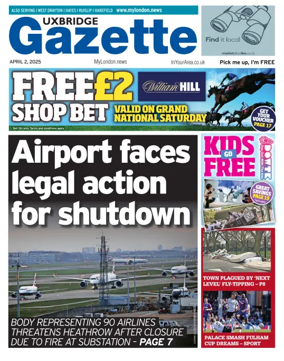Cover of Uxbridge Gazette