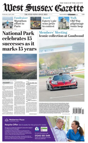 Cover of West Sussex Gazette