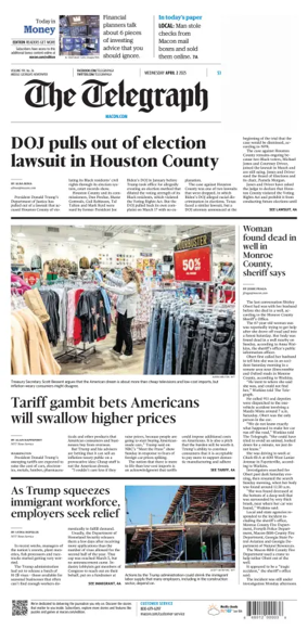 Cover of The Telegraph (Macon)