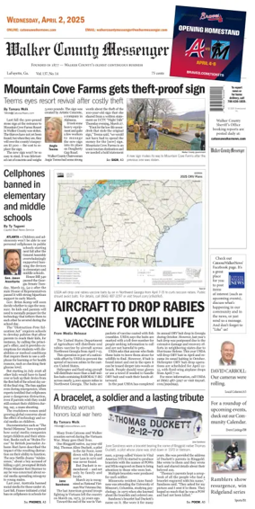 Cover of Walker County Messenger
