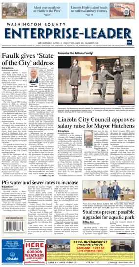 Cover of Washington County Enterprise-Leader