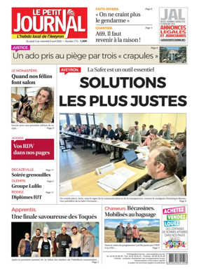 Cover of Le Petit Journal - L'hebdo local de l'Aveyron