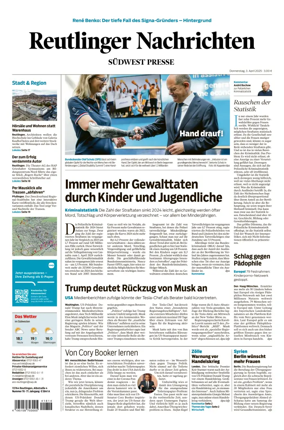 Cover of Reutlinger Nachrichten