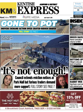 Cover of Kentish Express Ashford & District