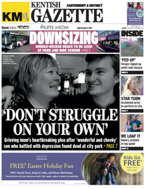 Cover of Kentish Gazette Canterbury & District