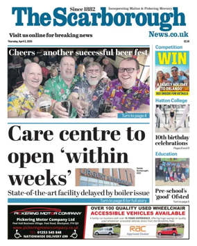 Cover of The Scarborough Evening News
