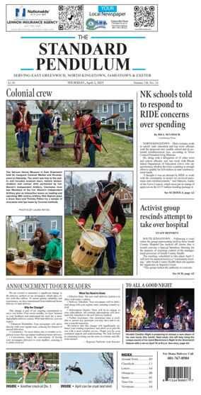 Cover of East Greenwich Pendulum