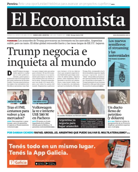 Cover of El Economista (Argentina)