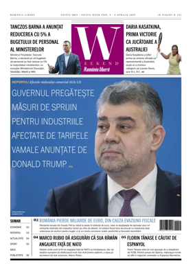 Cover of Romania Libera - Friday Edition