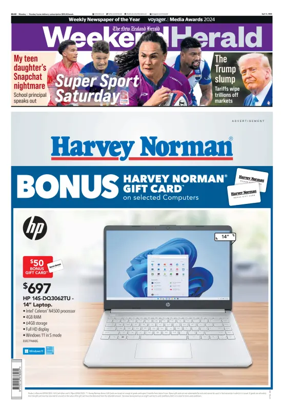 Cover of Weekend Herald