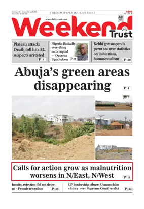 Cover of Weekly Trust