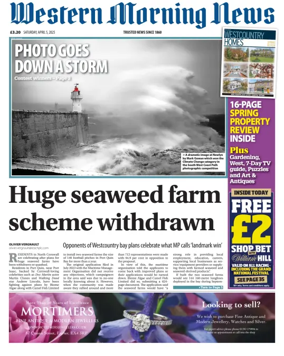 Cover of Western Morning News (Saturday)