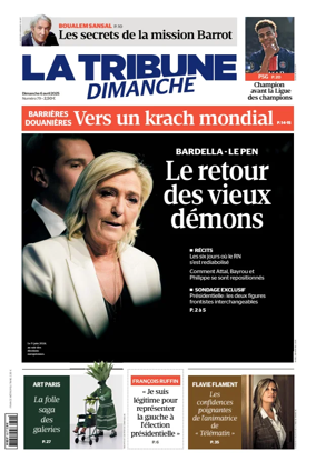 Cover of La Tribune Dimanche (France)