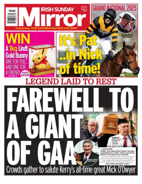 Cover of Irish Sunday Mirror