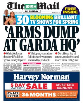 Cover of The Irish Mail on Sunday