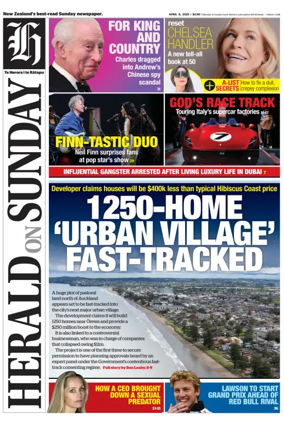 Cover of Herald on Sunday