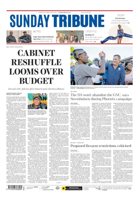 Cover of Sunday Tribune