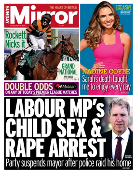 Cover of Sunday Mirror (Northern Ireland)