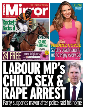 Cover of Sunday Mirror