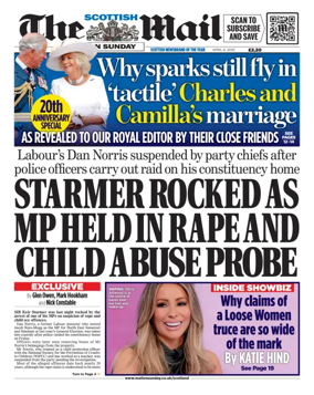 Cover of The Scottish Mail on Sunday