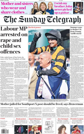 Cover of The Sunday Telegraph