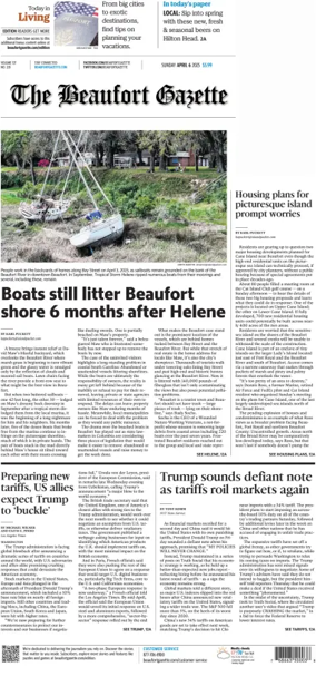 Cover of Beaufort Gazette (Sunday)