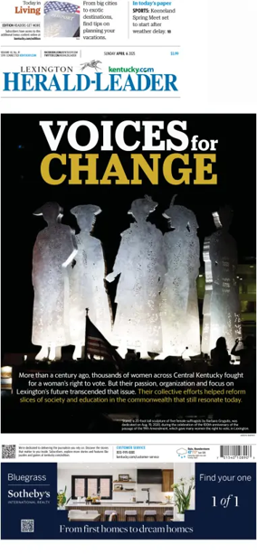 Cover of Lexington Herald-Leader (Sunday)