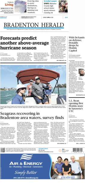 Cover of The Bradenton Herald (Sunday)