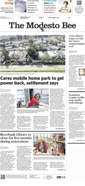 Cover of The Modesto Bee (Sunday)