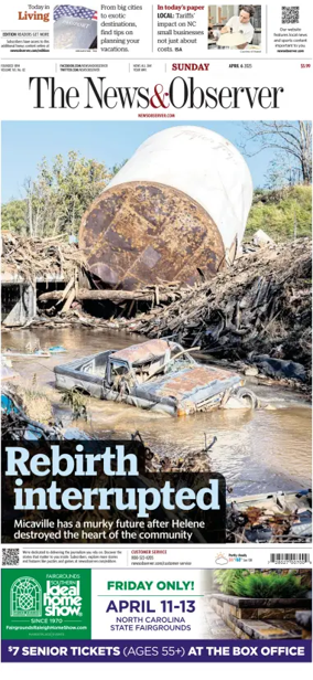 Cover of The News & Observer (Sunday)