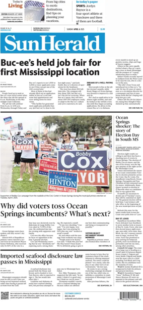 Cover of The Sun Herald (Sunday)